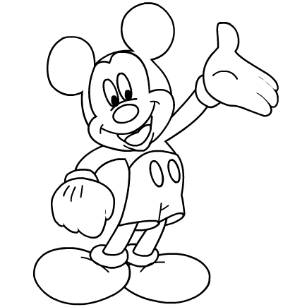 Mickey Mouse Coloring Pages on Mickey Mouse