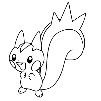 Pikachu Coloring Pages on Pikachu Coloring Pages Online   And Pokemon Pachirisu Coloring Online