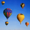 hot air balloons